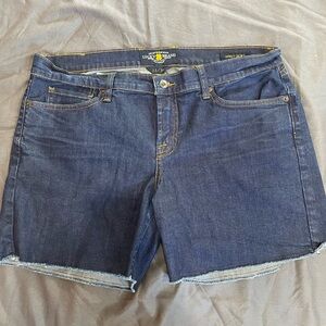 Lucky Brand Women's Dark Blue Jean Shorts